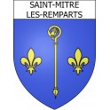 Stickers coat of arms Saint-Mitre-les-Remparts adhesive sticker