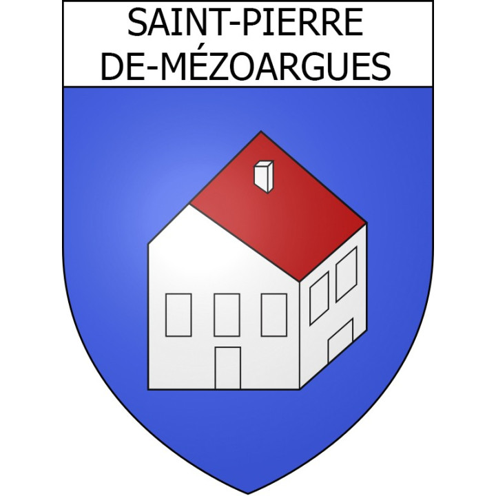 Stickers coat of arms Saint-Pierre-de-Mézoargues adhesive sticker