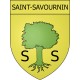 Pegatinas escudo de armas de Saint-Savournin adhesivo de la etiqueta engomada