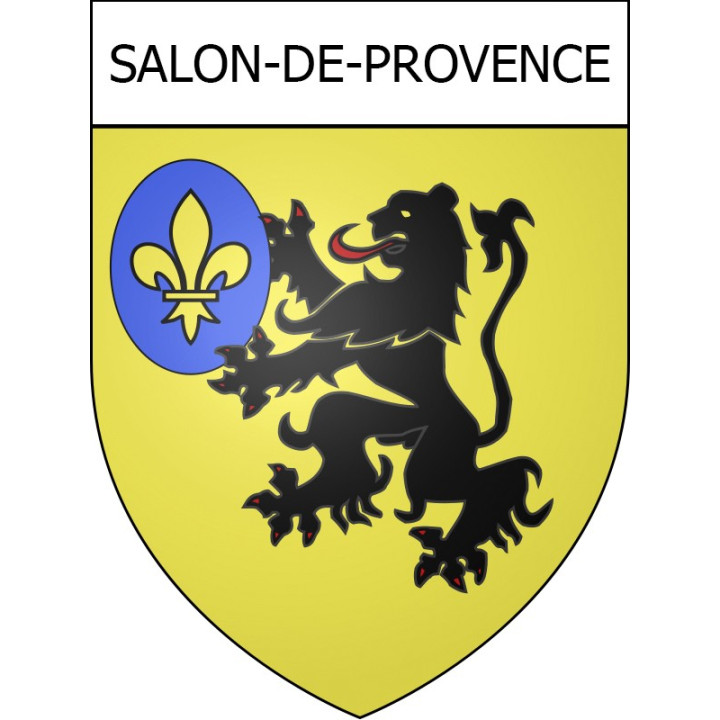Pegatinas escudo de armas de Salon-de-Provence adhesivo de la etiqueta engomada