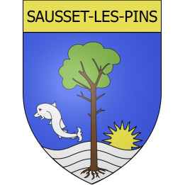 Sausset-les-Pins 13 ville Stickers blason autocollant adhésif