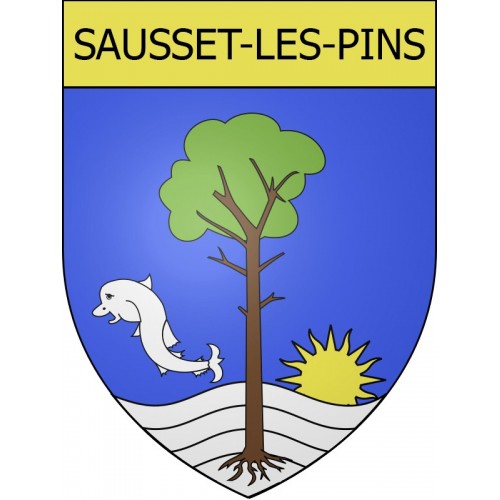 Stickers coat of arms Sausset-les-Pins adhesive sticker