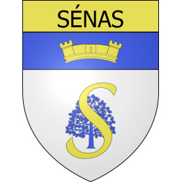 Stickers coat of arms Sénas adhesive sticker