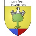 Pegatinas escudo de armas de Septèmes-les-Vallons adhesivo de la etiqueta engomada