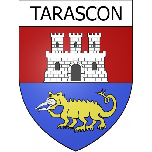 Stickers coat of arms Tarascon adhesive sticker