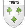 Trets Sticker wappen, gelsenkirchen, augsburg, klebender aufkleber