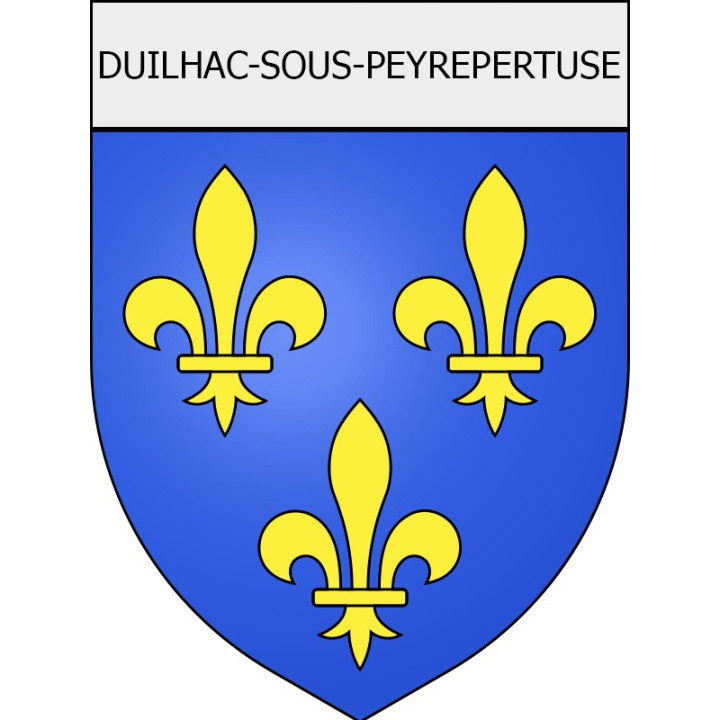Pegatinas escudo de armas de Belcaire adhesivo de la etiqueta engomada