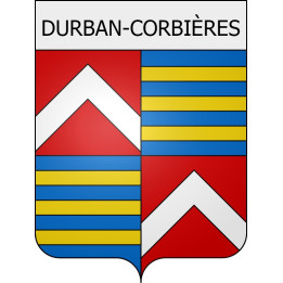 Durban-Corbières 11 ville Stickers blason autocollant adhésif