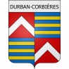 Durban-Corbières 11 ville Stickers blason autocollant adhésif