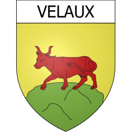 Pegatinas escudo de armas de Velaux adhesivo de la etiqueta engomada