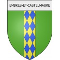 Embres-et-Castelmaure 11 ville Stickers blason autocollant adhésif
