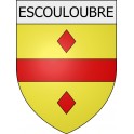 Escouloubre 11 ville Stickers blason autocollant adhésif