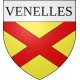 Pegatinas escudo de armas de Venelles adhesivo de la etiqueta engomada