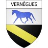 Stickers coat of arms Vernègues adhesive sticker