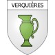 Stickers coat of arms Verquières adhesive sticker