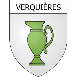 Stickers coat of arms Verquières adhesive sticker