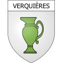 Stickers coat of arms Verquières adhesive sticker
