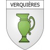 Verquières Sticker wappen, gelsenkirchen, augsburg, klebender aufkleber