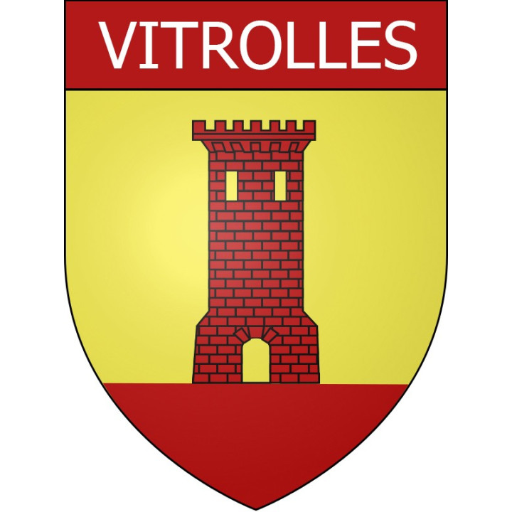 Vitrolles Sticker wappen, gelsenkirchen, augsburg, klebender aufkleber