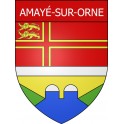 Pegatinas escudo de armas de Amayé-sur-Orne adhesivo de la etiqueta engomada