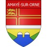 Pegatinas escudo de armas de Amayé-sur-Orne adhesivo de la etiqueta engomada