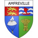 Stickers coat of arms Amfreville adhesive sticker