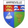 Amfreville 14 ville Stickers blason autocollant adhésif