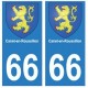 66 Canet-en-Roussillon blason autocollant plaque ville