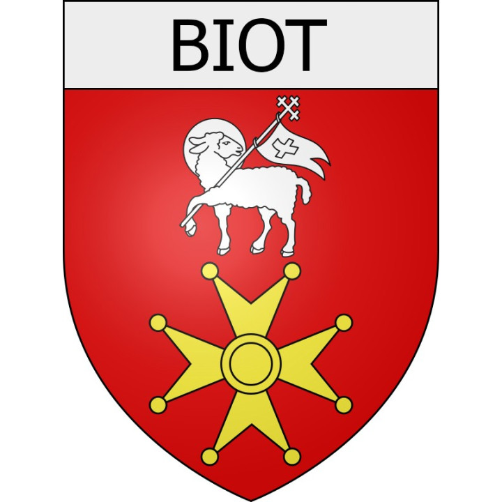 biot 06 ville Stickers blason autocollant adhésif