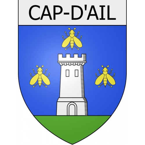 cap-d-ail 06 ville Stickers blason autocollant adhésif