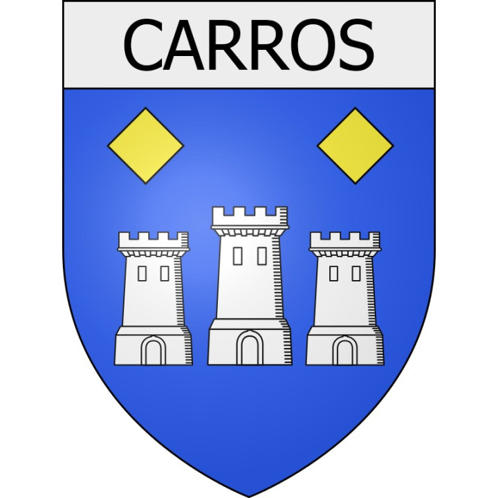 Pegatinas escudo de armas de Viviers adhesivo de la etiqueta engomada