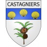 Pegatinas escudo de armas de Viviers adhesivo de la etiqueta engomada