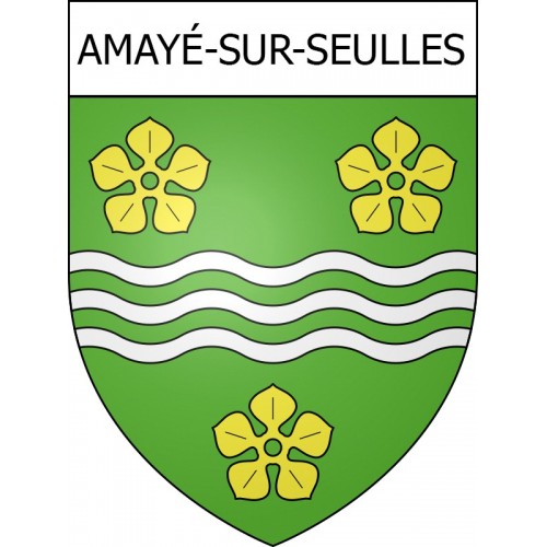 Amayé-sur-Seulles 14 ville Stickers blason autocollant adhésif