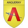 Pegatinas escudo de armas de Anguerny adhesivo de la etiqueta engomada