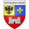 châteauneuf-grasse 06 ville Stickers blason autocollant adhésif