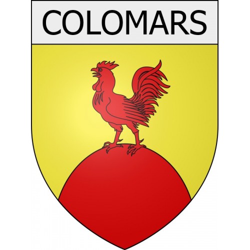 Pegatinas escudo de armas de Viviers adhesivo de la etiqueta engomada