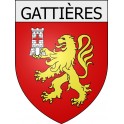 Pegatinas escudo de armas de Viviers adhesivo de la etiqueta engomada