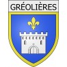 Pegatinas escudo de armas de Viviers adhesivo de la etiqueta engomada