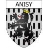 Anisy 14 ville Stickers blason autocollant adhésif