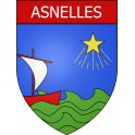 Asnelles 14 ville Stickers blason autocollant adhésif