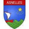 Asnelles Sticker wappen, gelsenkirchen, augsburg, klebender aufkleber