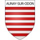 Pegatinas escudo de armas de Aunay-sur-Odon adhesivo de la etiqueta engomada