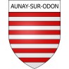 Aunay-sur-Odon Sticker wappen, gelsenkirchen, augsburg, klebender aufkleber