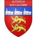 Authieux-sur-Calonne 14 ville Stickers blason autocollant adhésif