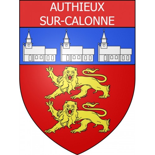 Authieux-sur-Calonne Sticker wappen, gelsenkirchen, augsburg, klebender aufkleber