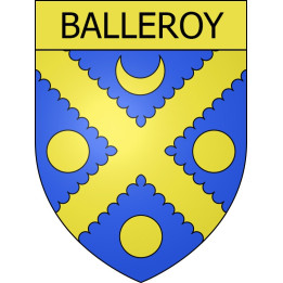 Balleroy 14 ville Stickers blason autocollant adhésif