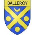 Pegatinas escudo de armas de Balleroy adhesivo de la etiqueta engomada