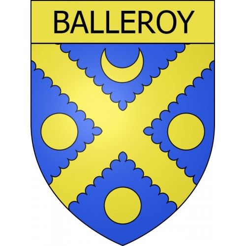 Stickers coat of arms Balleroy adhesive sticker