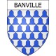 Banville 14 ville Stickers blason autocollant adhésif