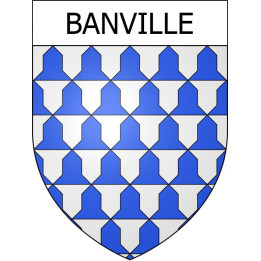 Banville Sticker wappen, gelsenkirchen, augsburg, klebender aufkleber